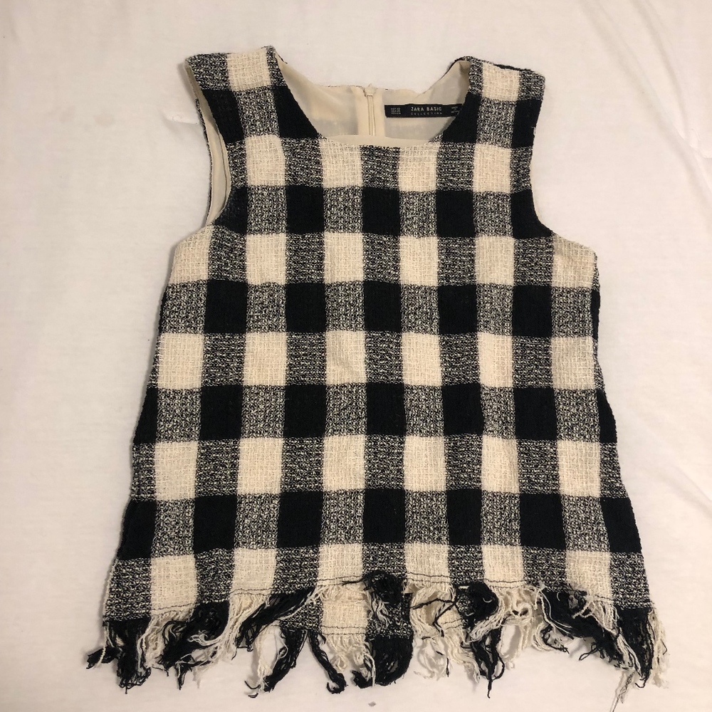 Zara Buffalo Plaid Tank